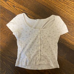 short sleeve floral top